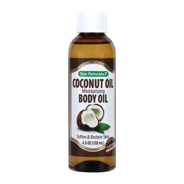 Spa Naturals Coconut Moisturizing Body Oil, 4.5 oz. Bottles 2