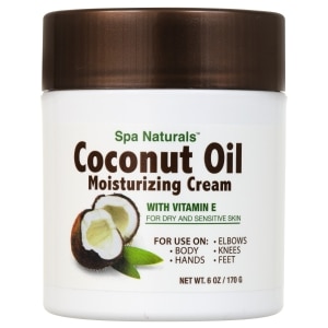 Spa Naturals Coconut Oil Moisturizing Cream, 6 oz. Tubs