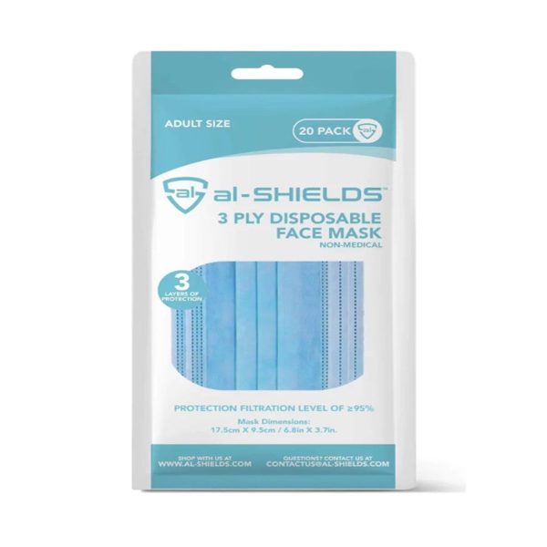 AI-Shields 3 Ply Disposable Face Mask