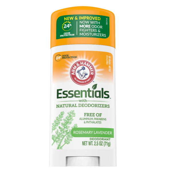 Arm & Hammer Essentials Deodorant with Natural Deodorizers, Fresh Rosemary Lavender