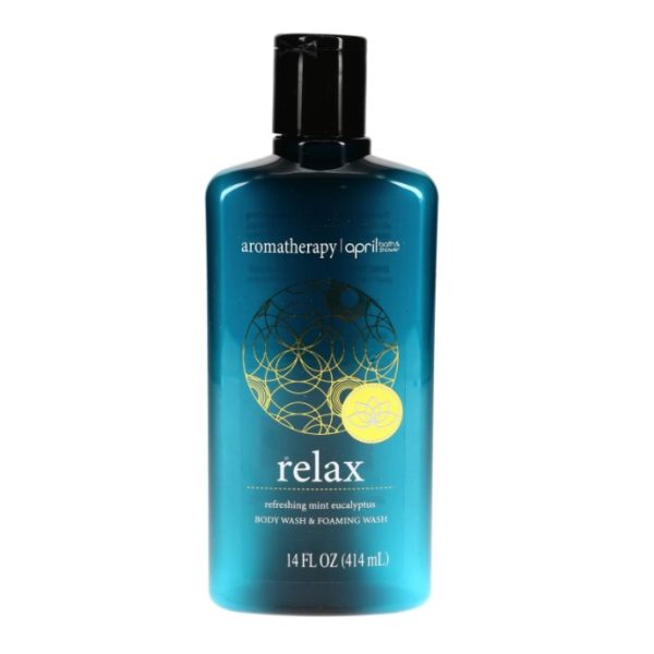 April Bath & Shower Relax Aromatherapy Body and Foam Wash, 14-oz. Bottles