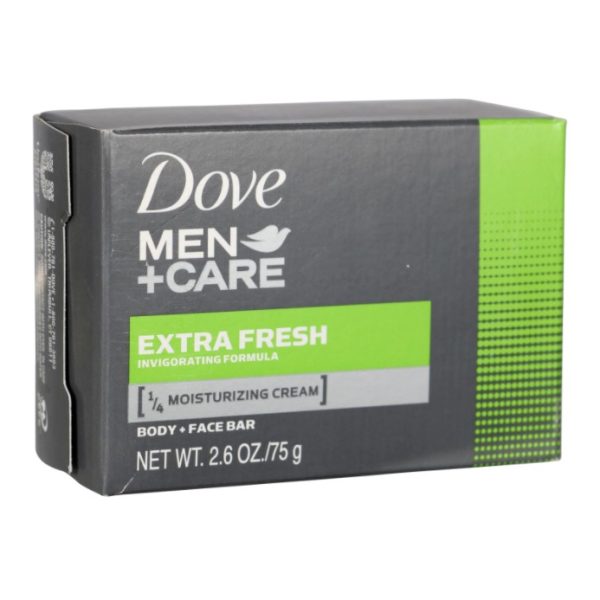 Dove Men+ Care Extra Fresh Scented Body and Face Bars, 2.6 oz. 1