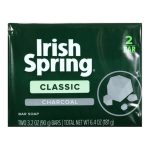 Irish Spring Classic Charcoal Soap Bars, 3.2-oz. Bars