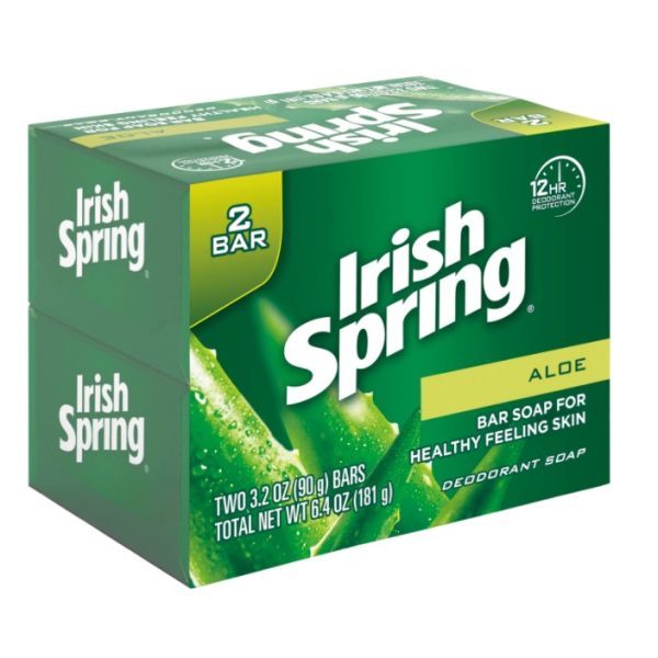 Irish Spring Soap Bars with Aloe, 2-ct. Packs