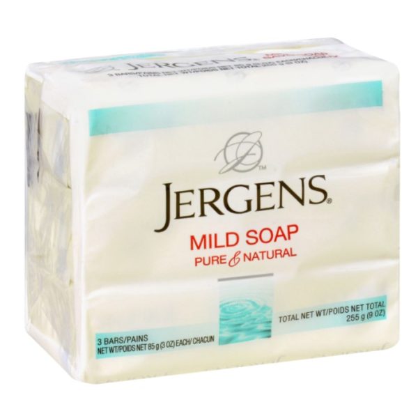 Jergens Pure and Natural Mild Soap Bars, 3-ct. Packs