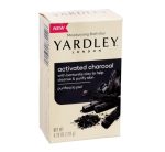 Yardley Activated Charcoal Moisturizing Bath Soap, 4.25 oz. Bars