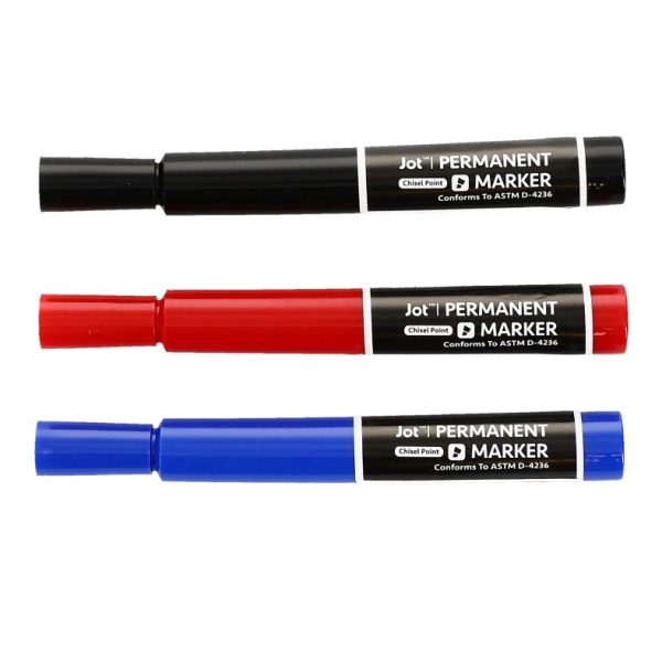 Jot Permanent Markers, 3-ct. Packs