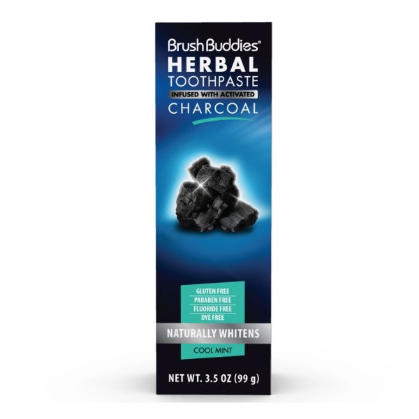 Brush Buddies Charcoal Infused Herbal Toothpaste
