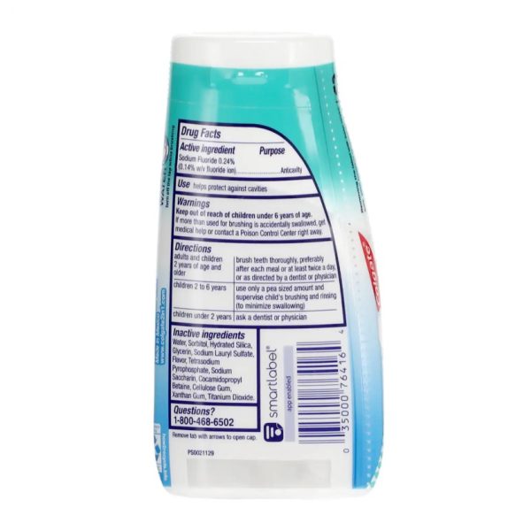Colgate 2-in-1 Whitening Toothpaste Gel and Mouthwash, Icy Blast
