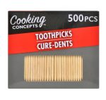 Cooking Concepts Wood Toothpicks, 500-ct. Boxes