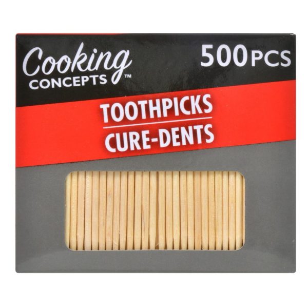 Cooking Concepts Wood Toothpicks, 500-ct. Boxes