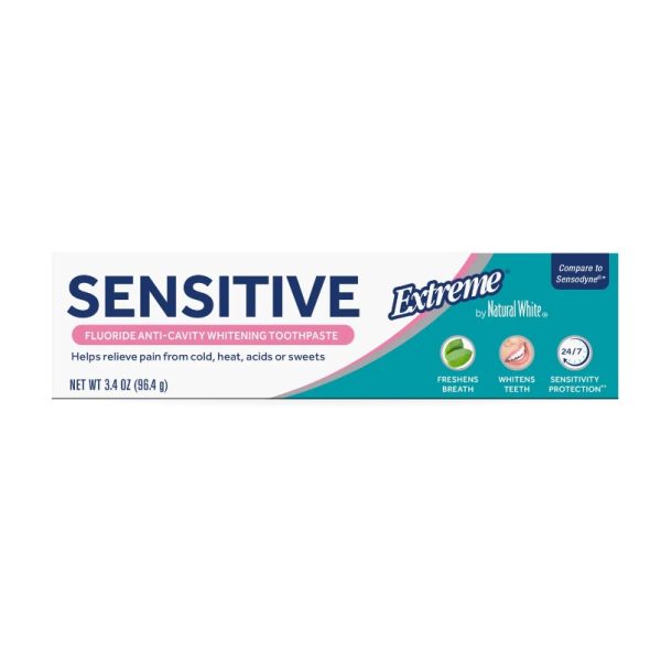 Natural White Extreme Sensitive Fluoride Anticavity Whitening Toothpaste