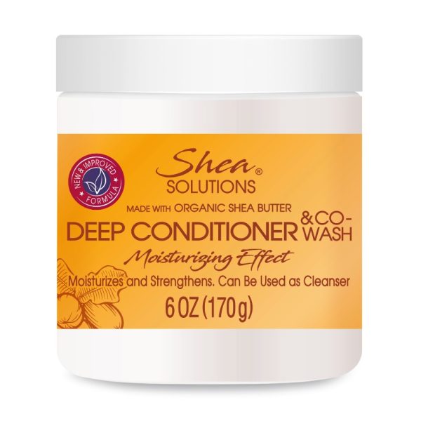 Shea Solutions Deep Conditioner & Co-Wash, 6-oz. Jars