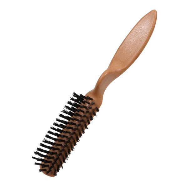 Stiff-Bristle Hair Brushes, 7.5 in. - Rounded Handle