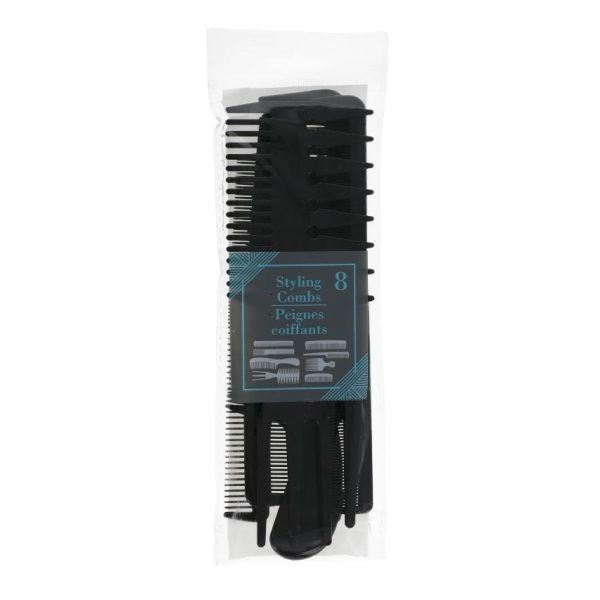 Assorted Styling Combs, 8-ct. Pack