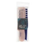 Assorted Styling Combs, Light Pink & Blue - 8-ct. Pack