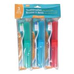 Toothbrushes with Travel Cases, 3-ct. Packs